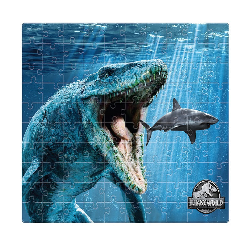 Quebra-Cabeca---Jurassic-World---100-Pecas---Mosassauro---Mimo-1