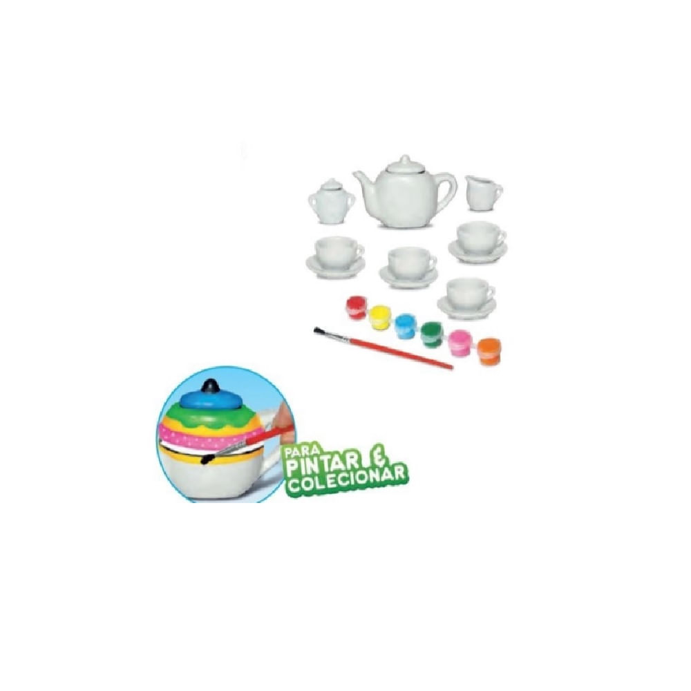 Conjunto De Chá 13 Peças Art & Craft Para Pintar - Zoop Toys