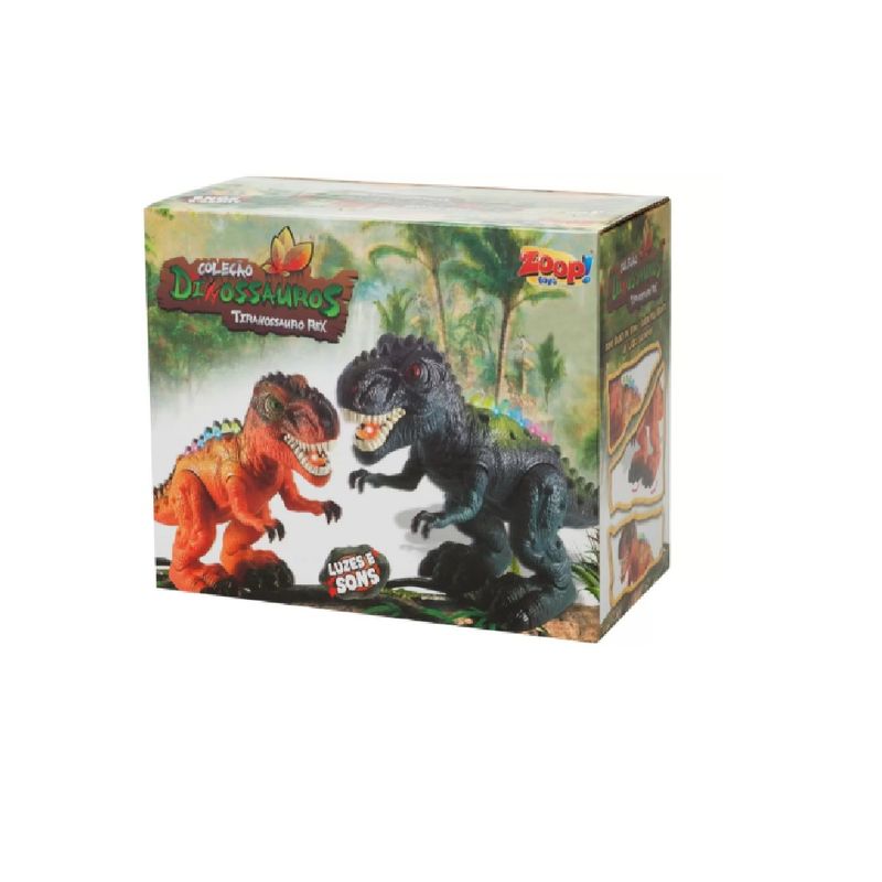 Dinossauro T-rex Ataque Surpresa Com Som Jogo Crianças - Zoop Toys