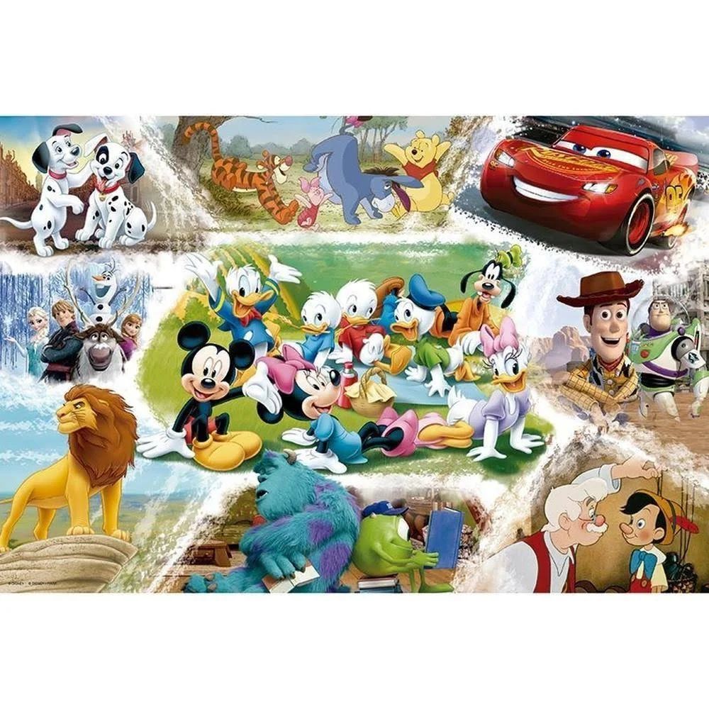 Jogo Quebra Cabeca Disney Personagens 150 Pecas Grow +6 Anos - Ri Happy