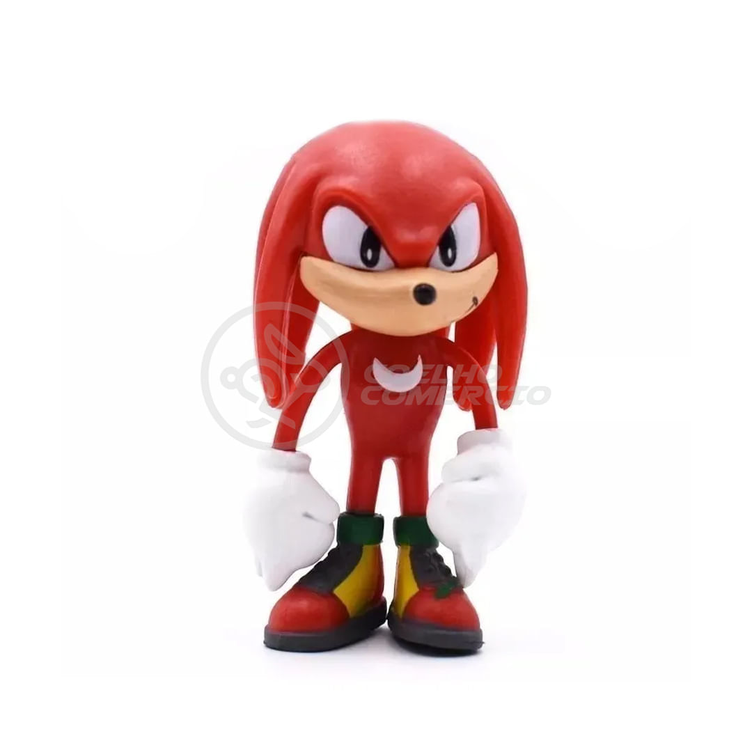 Boneco Pelúcia Sonic Knuckles Vermelho 35cm no Shoptime