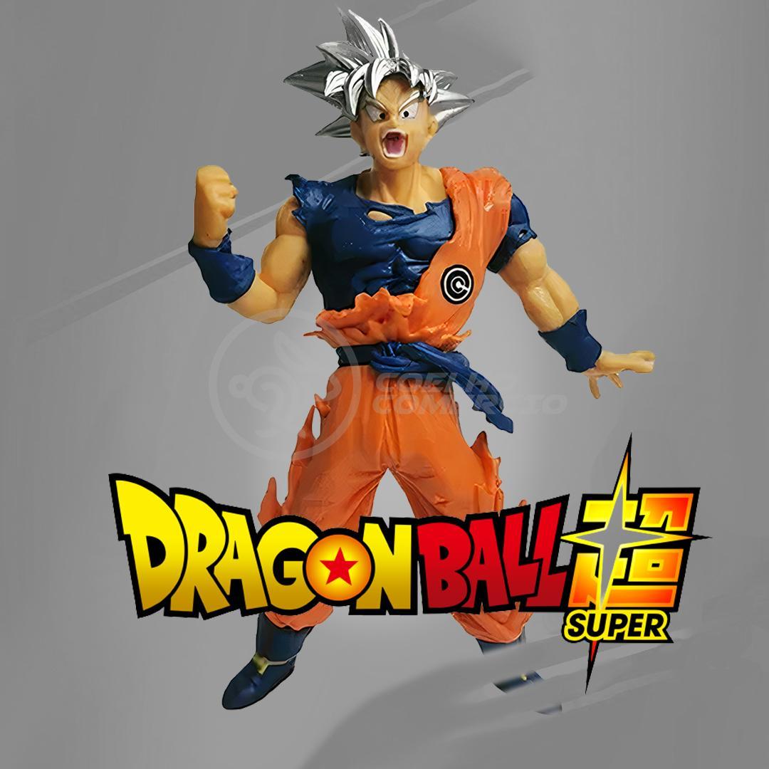 Boneco Action Figure Miniatura Goku Instinto Superior Branco