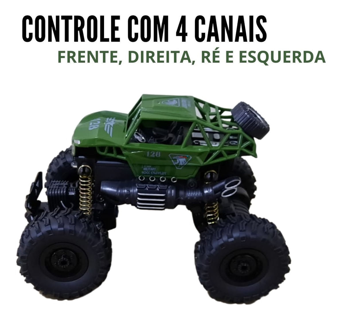 Carro Controle Remoto 4X4 Monster Stell Cavalay- Art Brink - Ri Happy