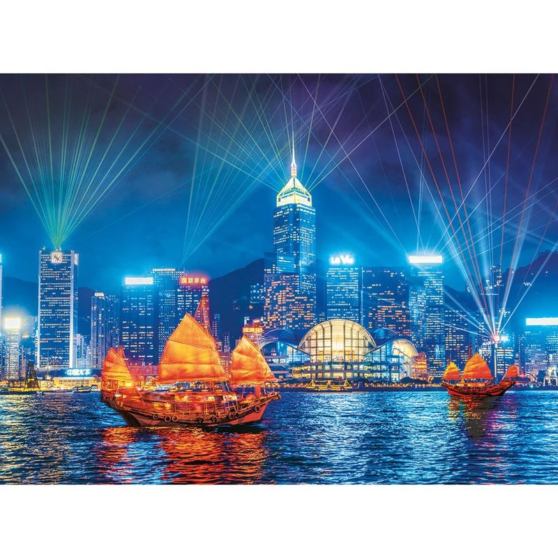 Quebra Cabeça Puzzle 2 X 500 Peças - Duplo Skylines Quebra Cabeça Puzzle 2 X 500 Peças - Duplo Skylines