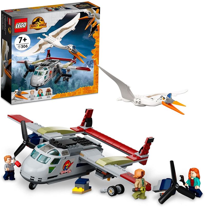 Lego Jurassic World Emboscada de Avião ao Quetzalcoatlus - Ri Happy