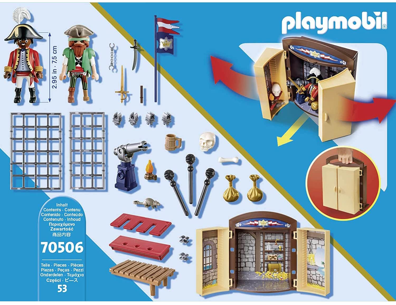 Playmobil Pirates - Caixa de Jogo de Aventura Pirata 70506 - Sunny