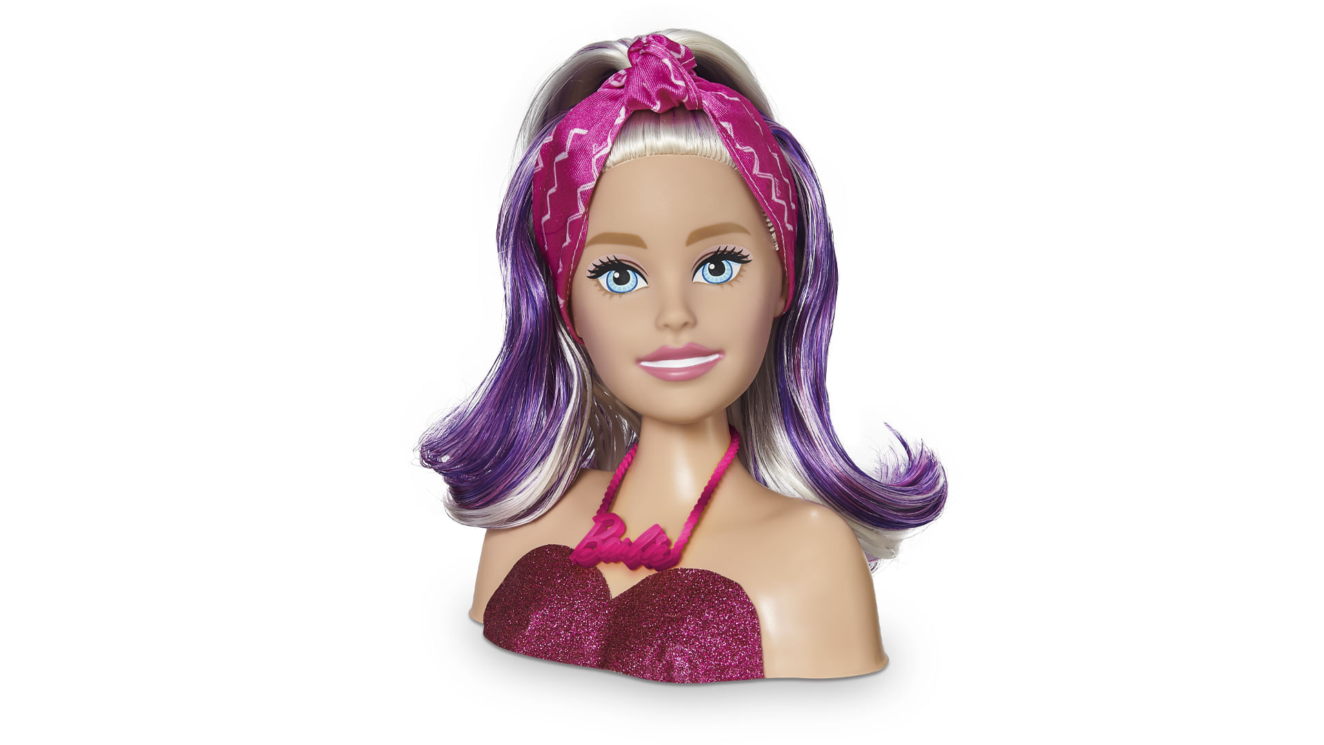 BARBIE BUSTO STYLING FACES COM MAQUIAGEM E ACESSÓRIOS MATTEL - Ri Happy