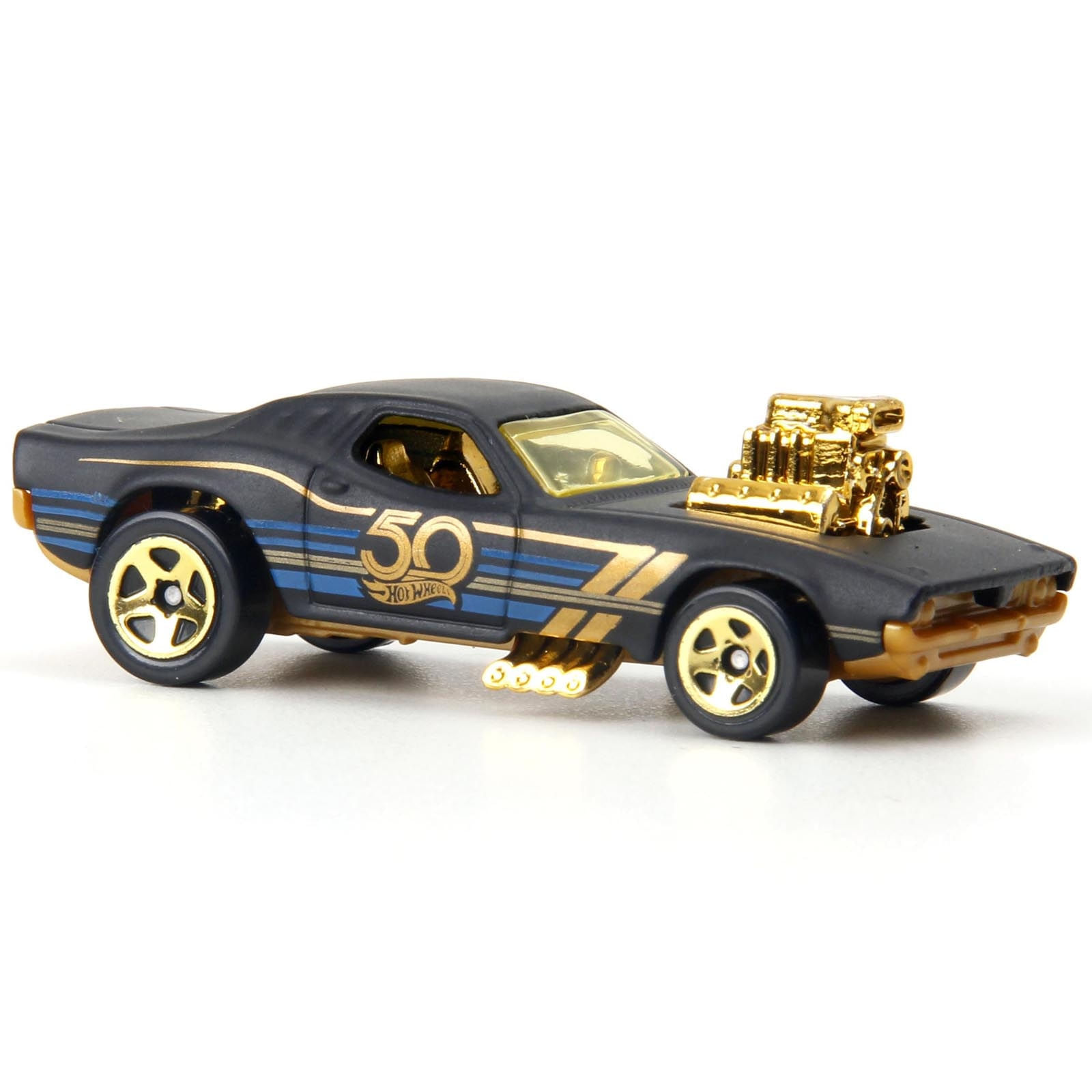Hot Wheels - Roger Dodger - Aniversário 50 Anos Preto e Dourado