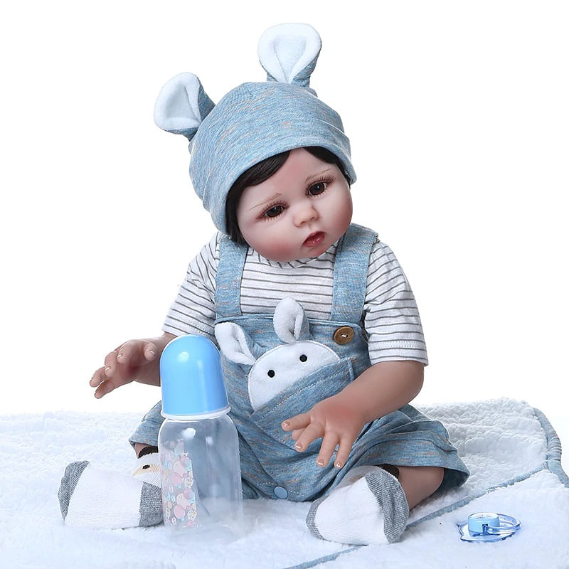 Bebê Reborn Menino 47cm 100% Silicone - Pedro - Ri Happy