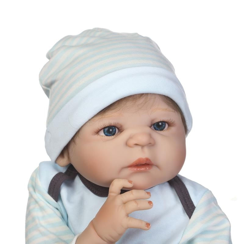 Bebê Reborn Menino Realista 100% Silicone 57cm - Edu - Ri Happy