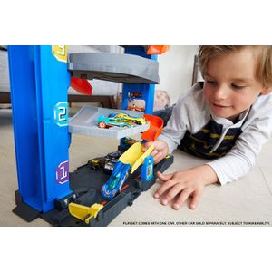 Pista De Percurso e Veículo - Hot Wheels - City Garagem Com Elevador -  Mattel