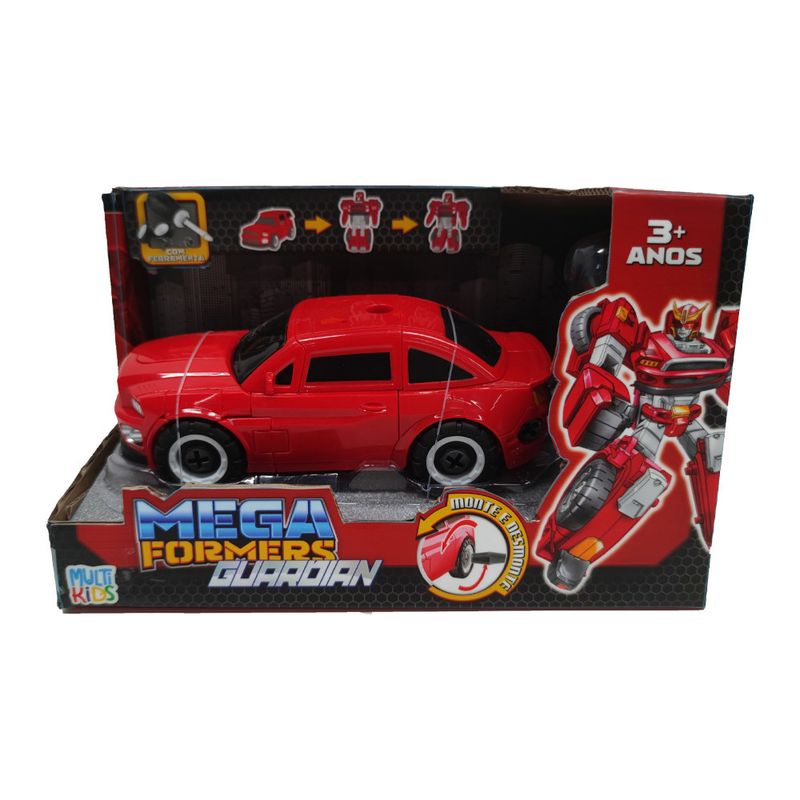 Veiculo-Transformavel-com-Acessorios---Megaformers-Guardian---Corrida---Multikids---Vermelho-0