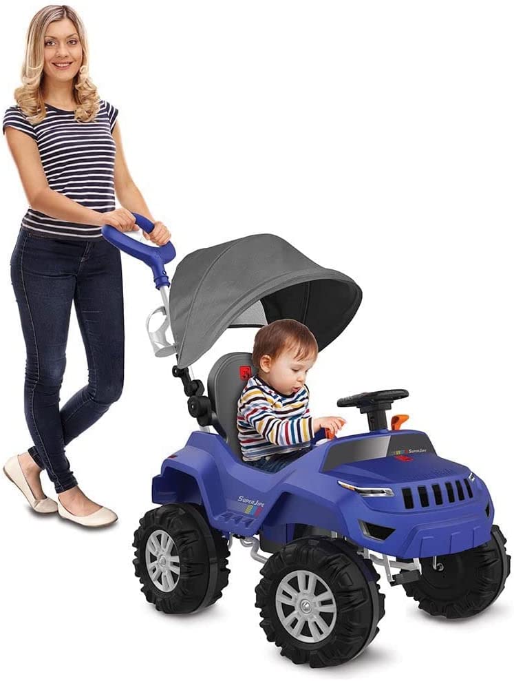 Super Banjipe Azul Reclinável com Capota e Pedal Super Banjipe Azul Reclinável com Capota e Pedal