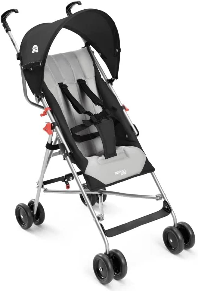 Carrinho Guarda Chuva Venice 6M-15kgs Preto e Cinza - Multikids