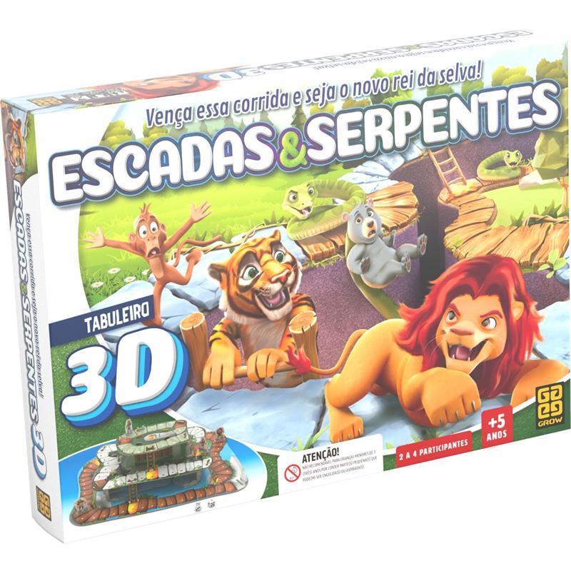 Jogo Tradicional Cobras e Escadas Gigante - Ri Happy