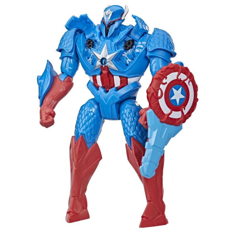 Figura-Articulada---Disney---Marvel--Mech-Strike---Monster-Hunters---Capitao-America---20cm---Hasbro-0