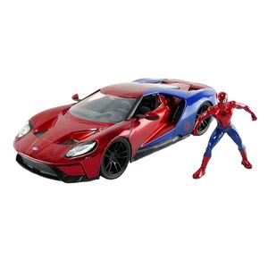 Miniatura - Carro - Ford GT Com Figura Spider Man - 1:24 - Jada - Ri Happy