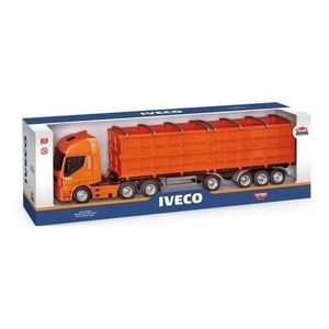 Caminhão de Brinquedo Iveco com Toras de Madeira 40cm Azul - Ri Happy