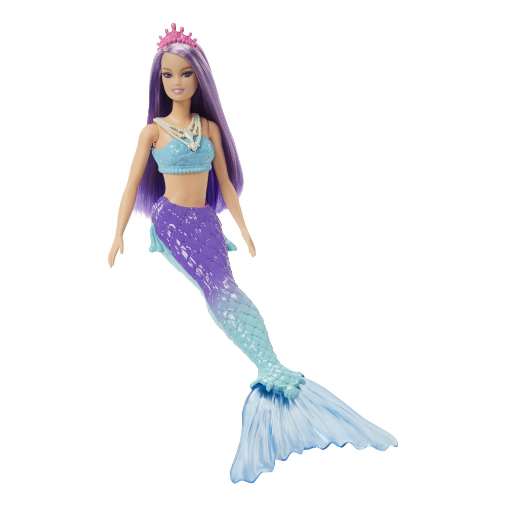 Boneca Barbie Sereia Articulada Roxo E Laranja Gjk11 em Promoção