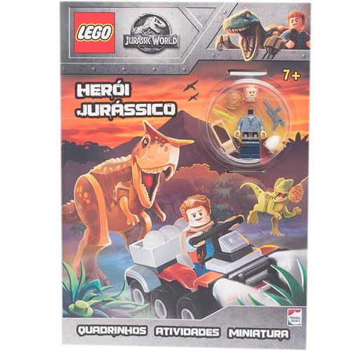 Livro Infantil Capa Comum - LEGO Jurassic World - Herói Jurássico - Happy Books Br