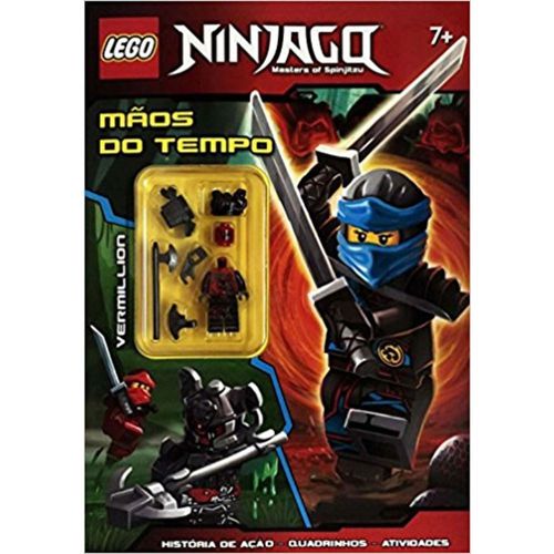 Livro Infantil Capa Comum - LEGO Ninjago - Mestres do Spinjitzu - Mãos do Tempo - Happy Books Br