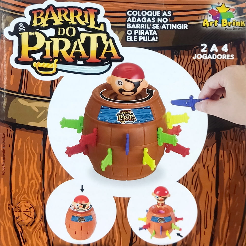 Kit Jogo Pula Pirata Barril + Jogo Hipopótamo Papa Tudo - Art Brink -  Outros Jogos - Magazine Luiza