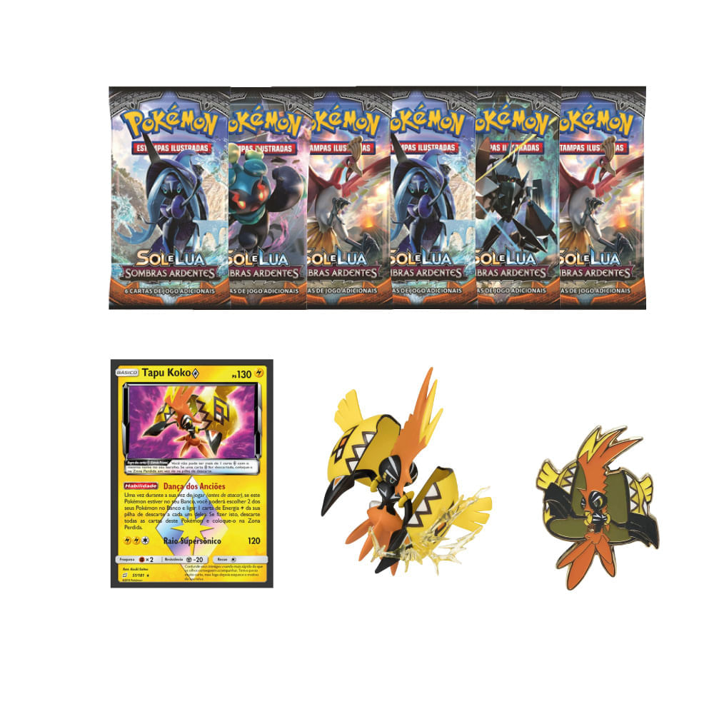 Pokémon Box com Miniatura Tapu Koko