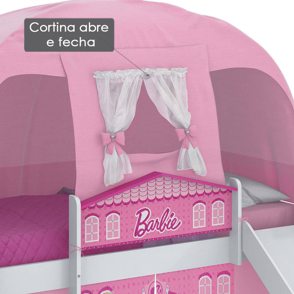 Cama Barbie Happy Branca e Rosa Pura Magia - Compre Agora