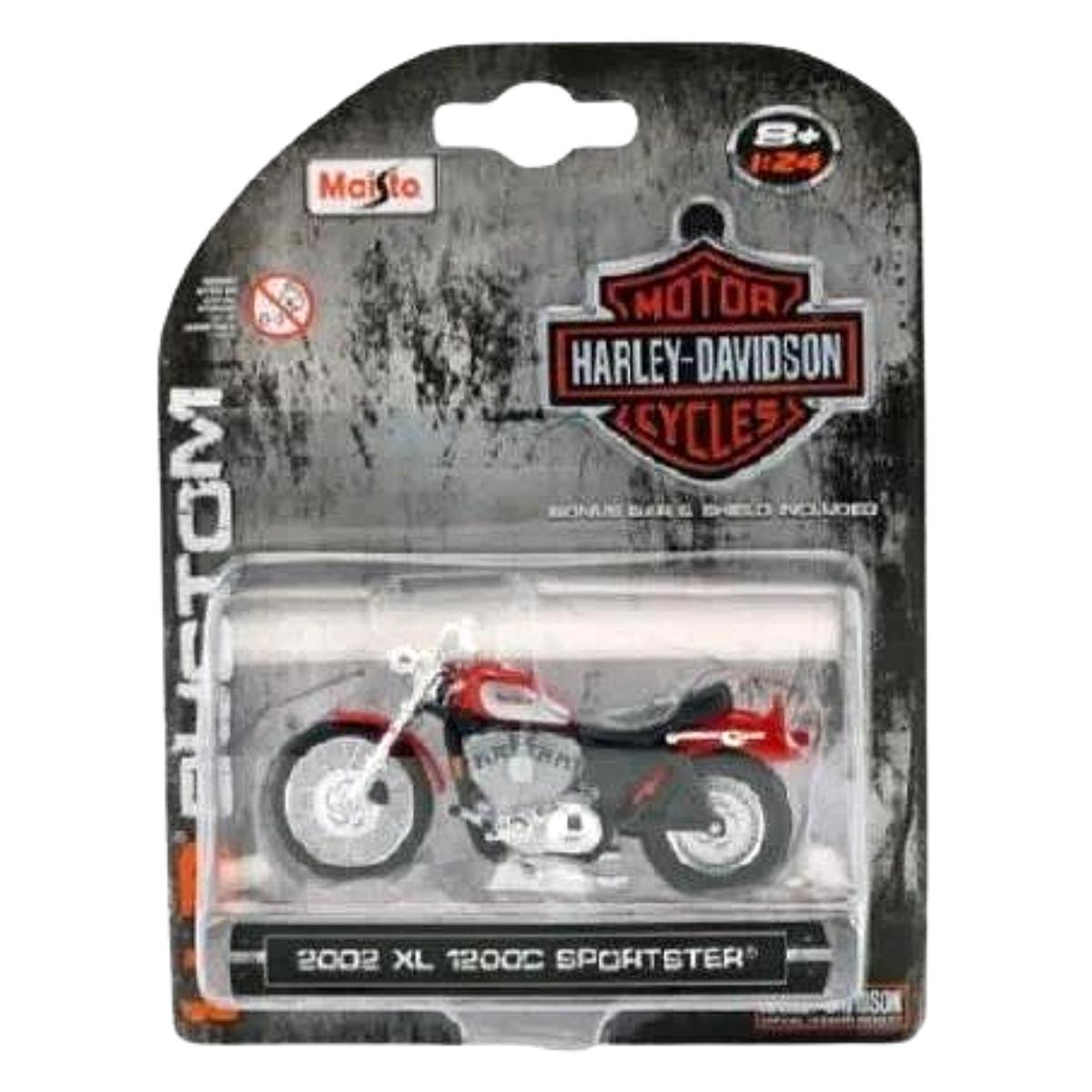 Miniatura Moto Harley Davidson XL 1200C Sportster 2002 1/24