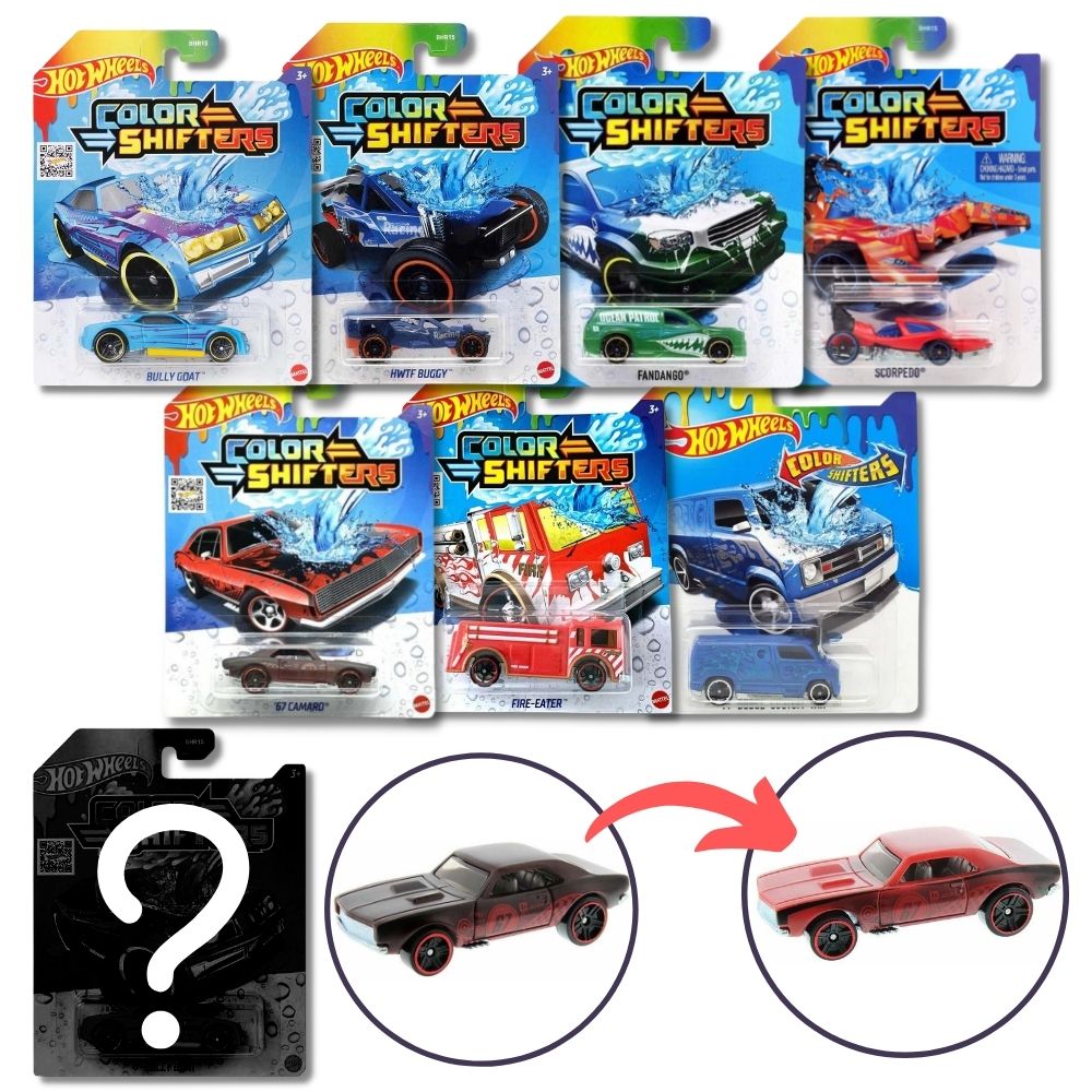 Kit 8 Carrinhos Hot Wheels Color Shifters Carro Muda De Cor - Ri Happy