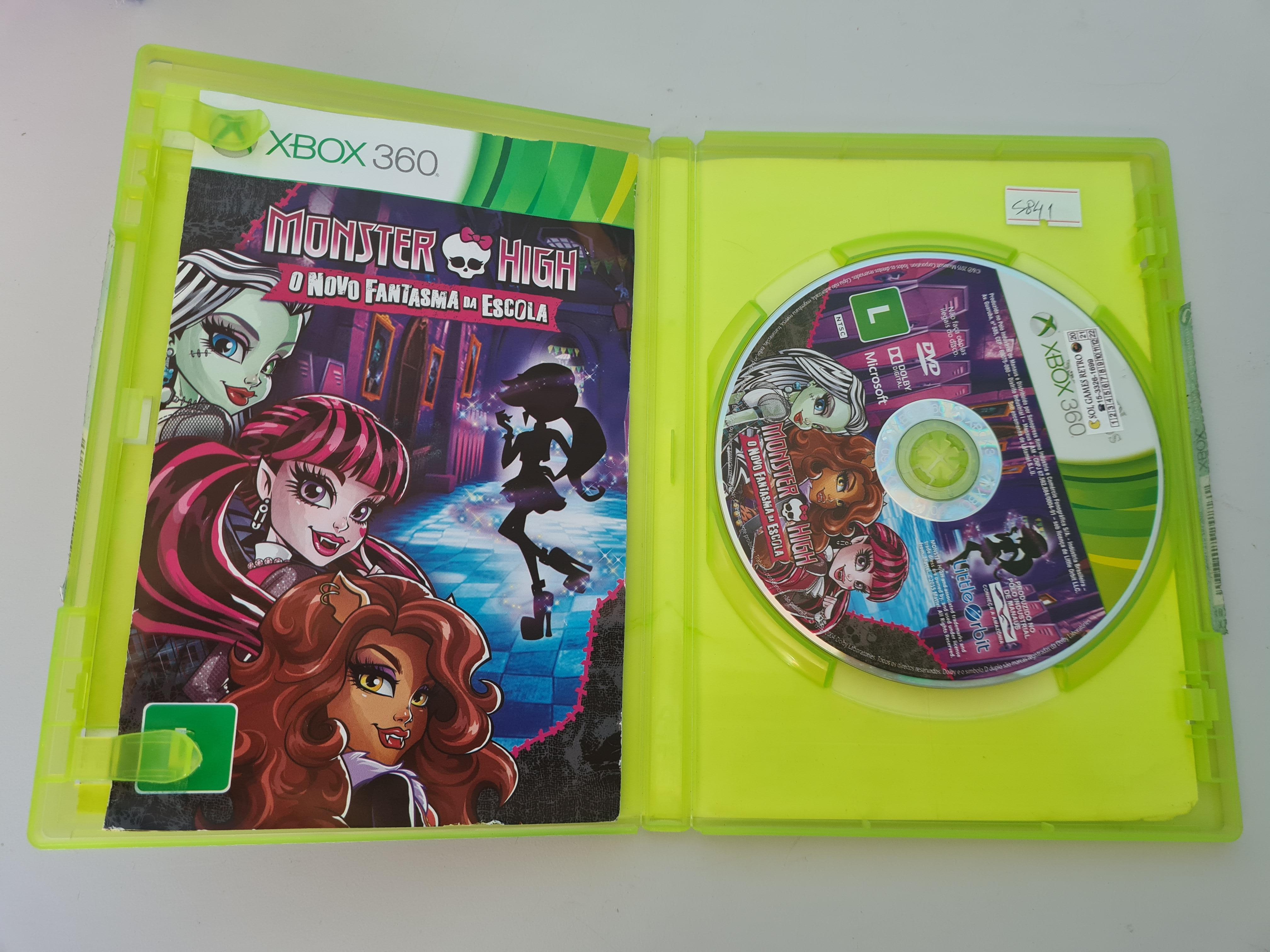 Monster High O Novo Fantasma Da Escola - Xbox 360 (Novo) - Arena Games -  Loja Geek