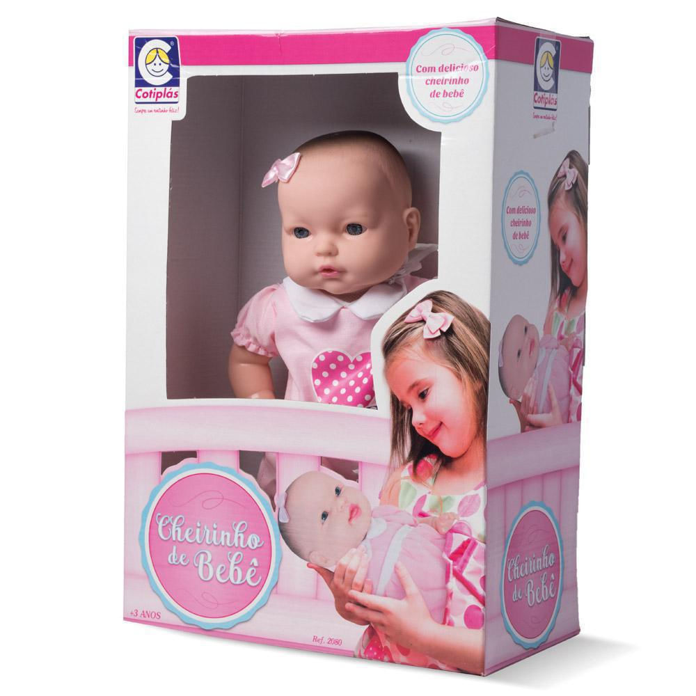 BONECA REBORN CHEIRINHO DE BEBÊ MENINA 2080 COTIPLAS - Loja de Brinquedos,  Móveis Infantil e Linha Baby.