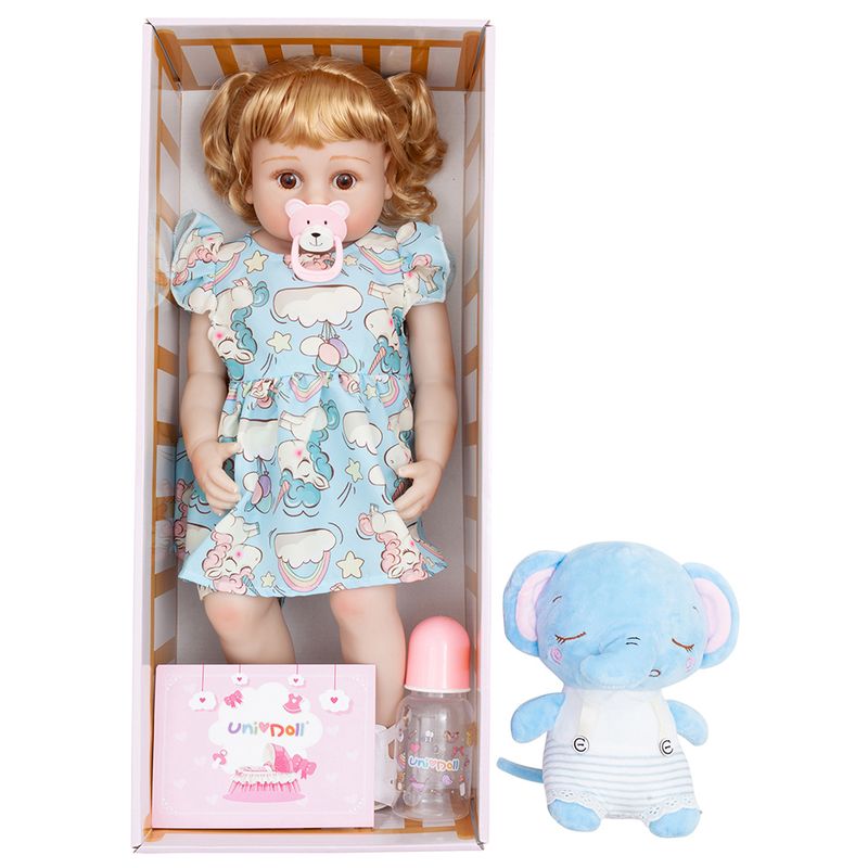 Boneca-Bebe-Reborn---Alice-e-Elefantinho---55-cm---Azul---Unidoll-1