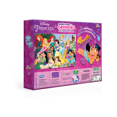 Quebra-Cabeça Princesas Baby 48 peças - PAPELARIA TROPICAL