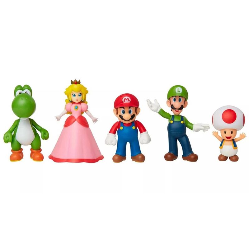 Conjunto-de-Mini-Figuras---Super-Mario---Mario-and-Friends-Multi-pack---Candide-0