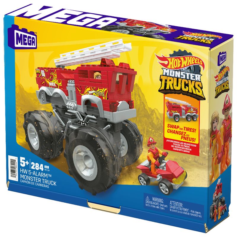 Blocos-de-Montar---Mattel---Hot-Wheels---Mega----Monster-Trucks---5-Alarm---284-Pecas-2