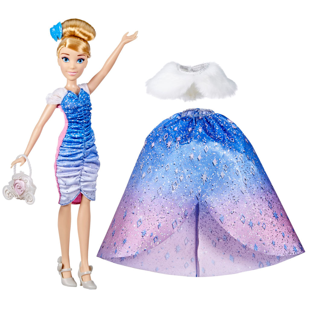 Ooshies Bonecas Princesas Da Disney Cinderela De 10 Cm - Alfabay