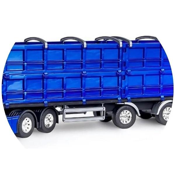 Caminhao Graneleiro Iveco HI-WAY AZUL Usual Brinquedos 582 - Ri Happy