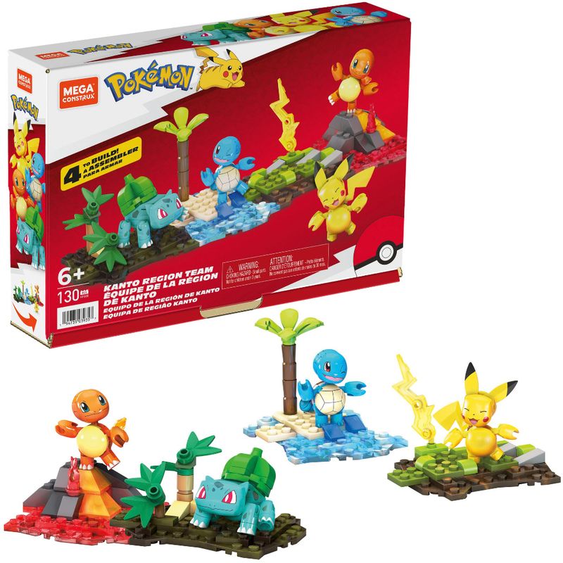 Blocos-De-Montar---Mattel---Pokemon---Mega-Construcao---Equipe-De-Kanto---130-Pecas-0