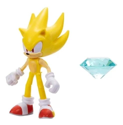 Boneco Sonic The Hedgehog Articulado Super Sonic - Ri Happy