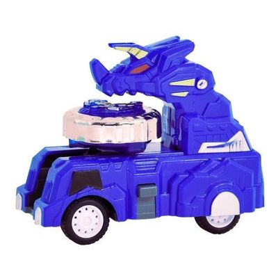 Pião Com Carro Lançador De Baybla- Dm Toys A Bateria Color