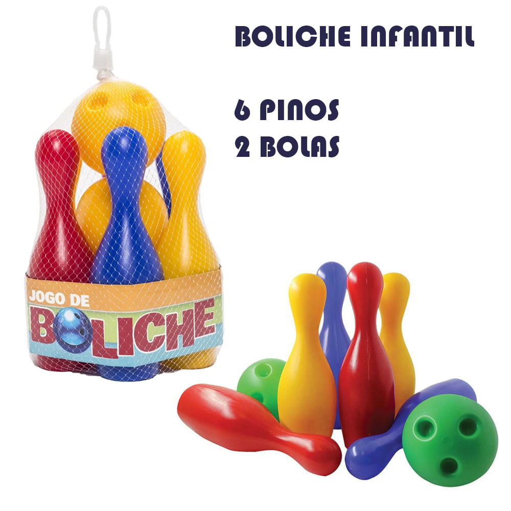 Jogo infantil Jogo de boliche de bebê indoor de 3 anos com 2 bolas e 10  pinos jogos infantis brinquedos educativos para crianças