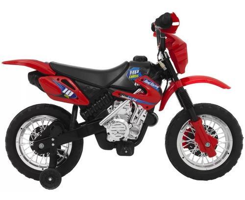 Moto Elétrica Homeplay Motocross - Vermelha
