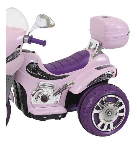 Moto Eletrica Infantil Grande 12v Sprint Turbo Com Capacete - Roxo - Ri  Happy