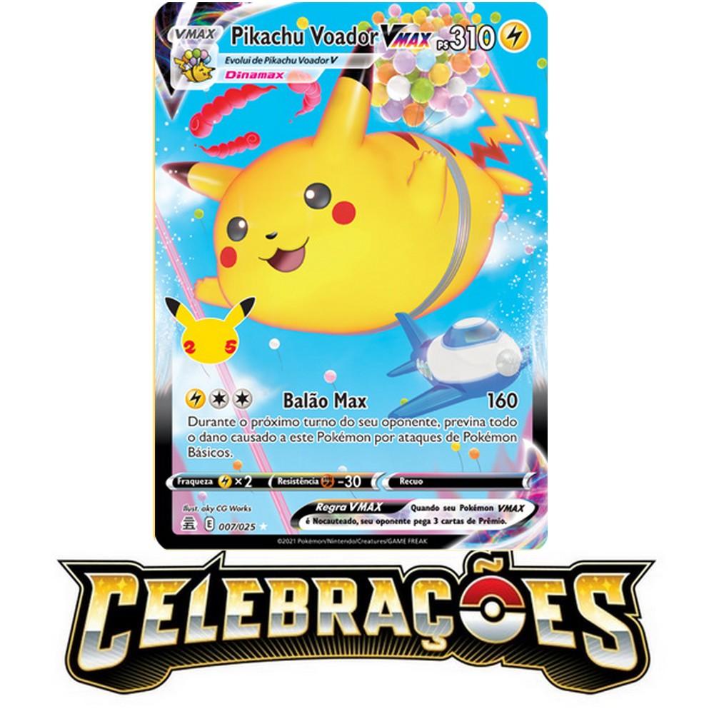 Carta Pokémon Original Pikachu Voador V 6/25