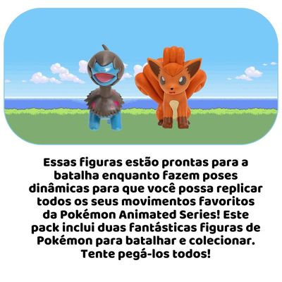 Figuras de Ação - Pokémon - Deino e Vulpix - Sunny