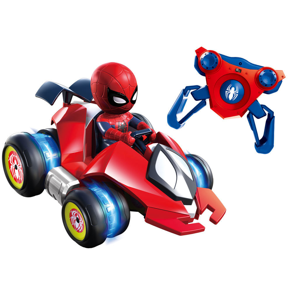 Carrinho De Controle Remoto - Overdrive - Disney - Marvel - Spider-Man -  Candide