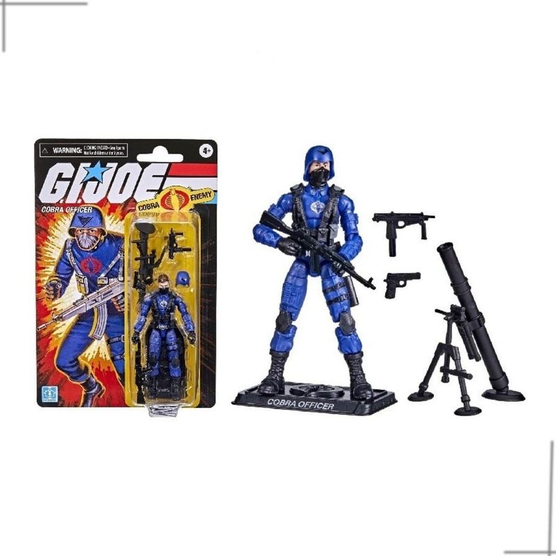 Figura De Ação G.i. Joe Retrô Cobra Officer - Hasbro - E8857 - Ri