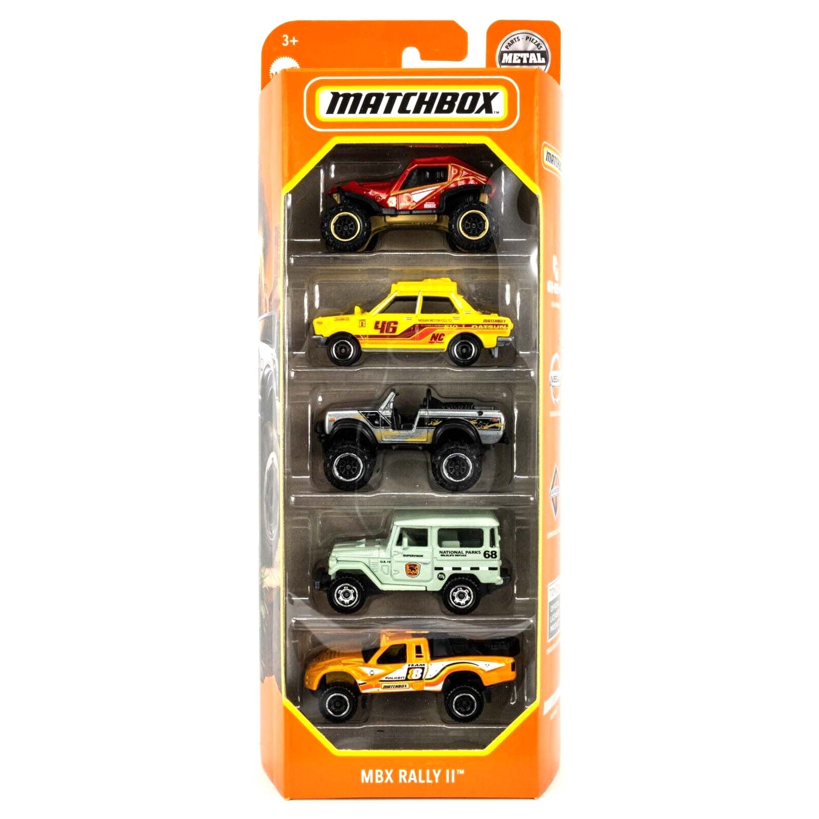 Pack 5 Matchbox - MBX Rally II - HFH11 - Ri Happy