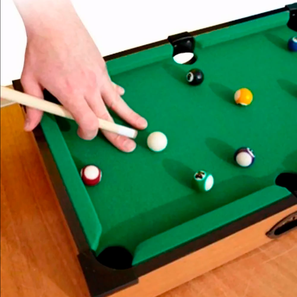 Jogo de Sinuca Snooker Mesa Bilhar Infantil Brinquedo Criança Mini  Sinuquinha